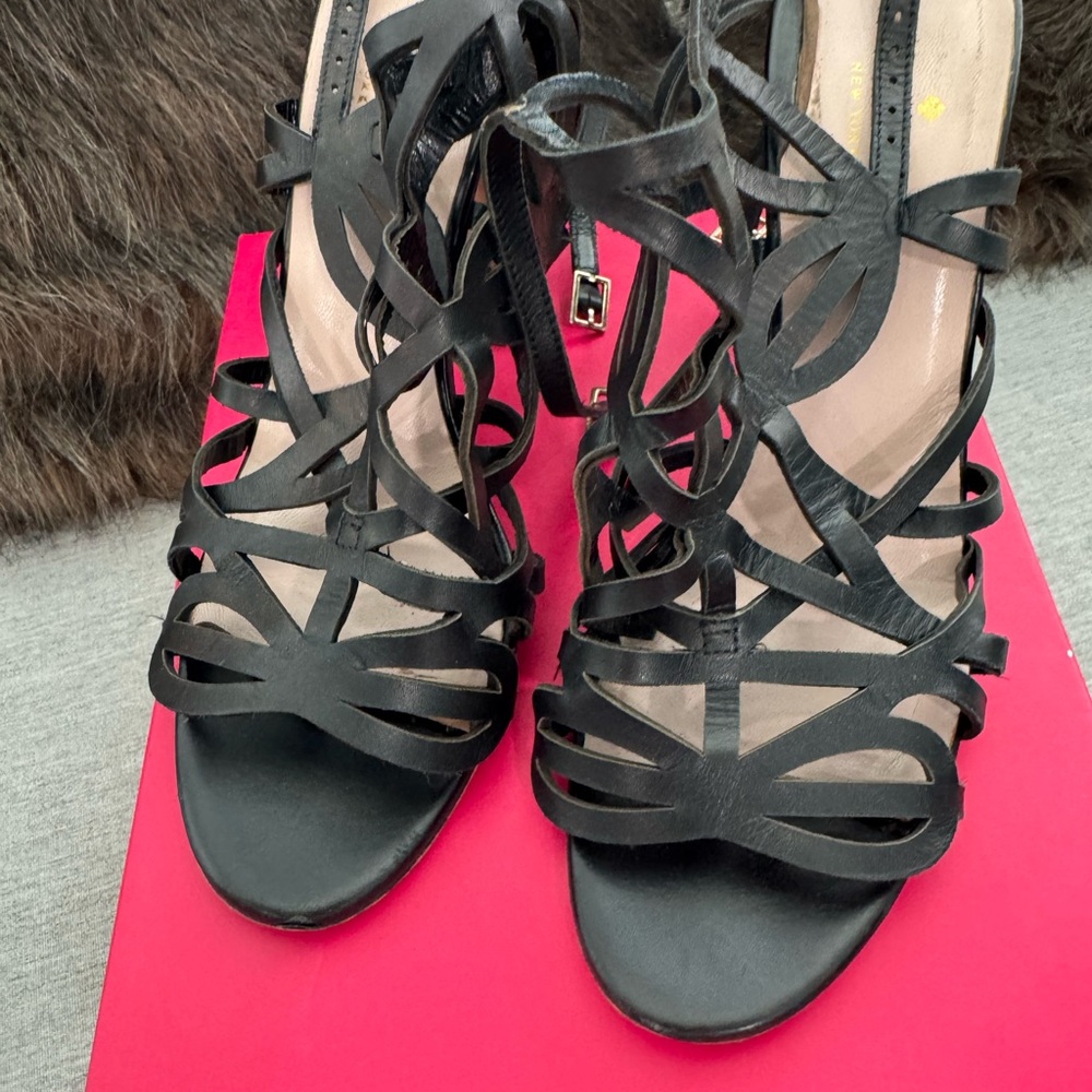Stanley Black Strappy Heels